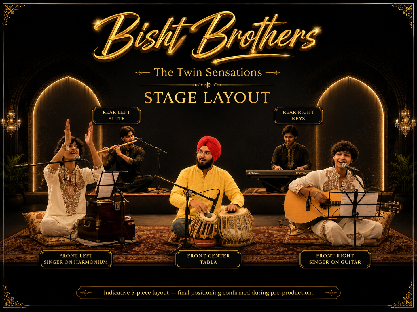 Bisht Brothers stage layout